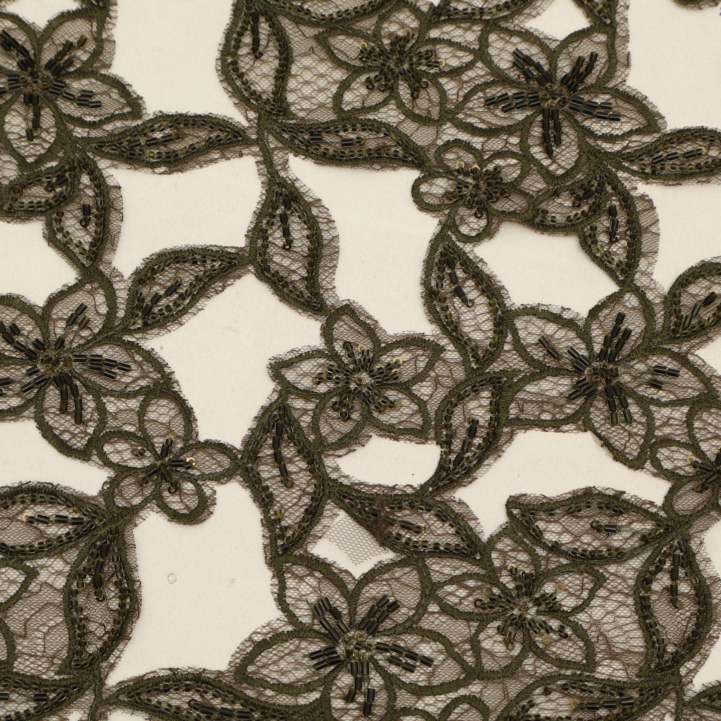 Net Cut Work Embroidery Fabric