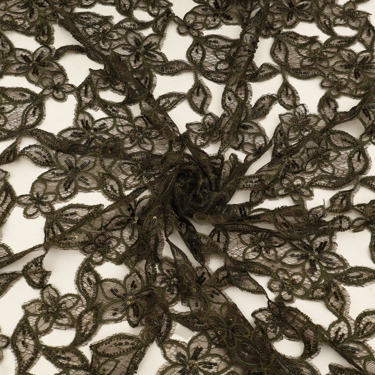 Net Cut Work Embroidery Fabric