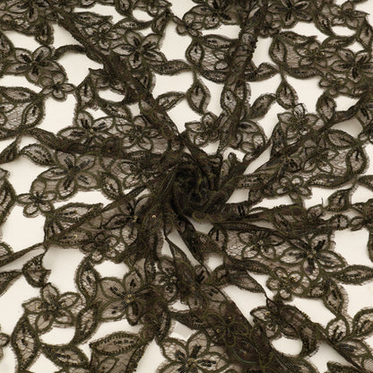 Net Cut Work Embroidery Fabric