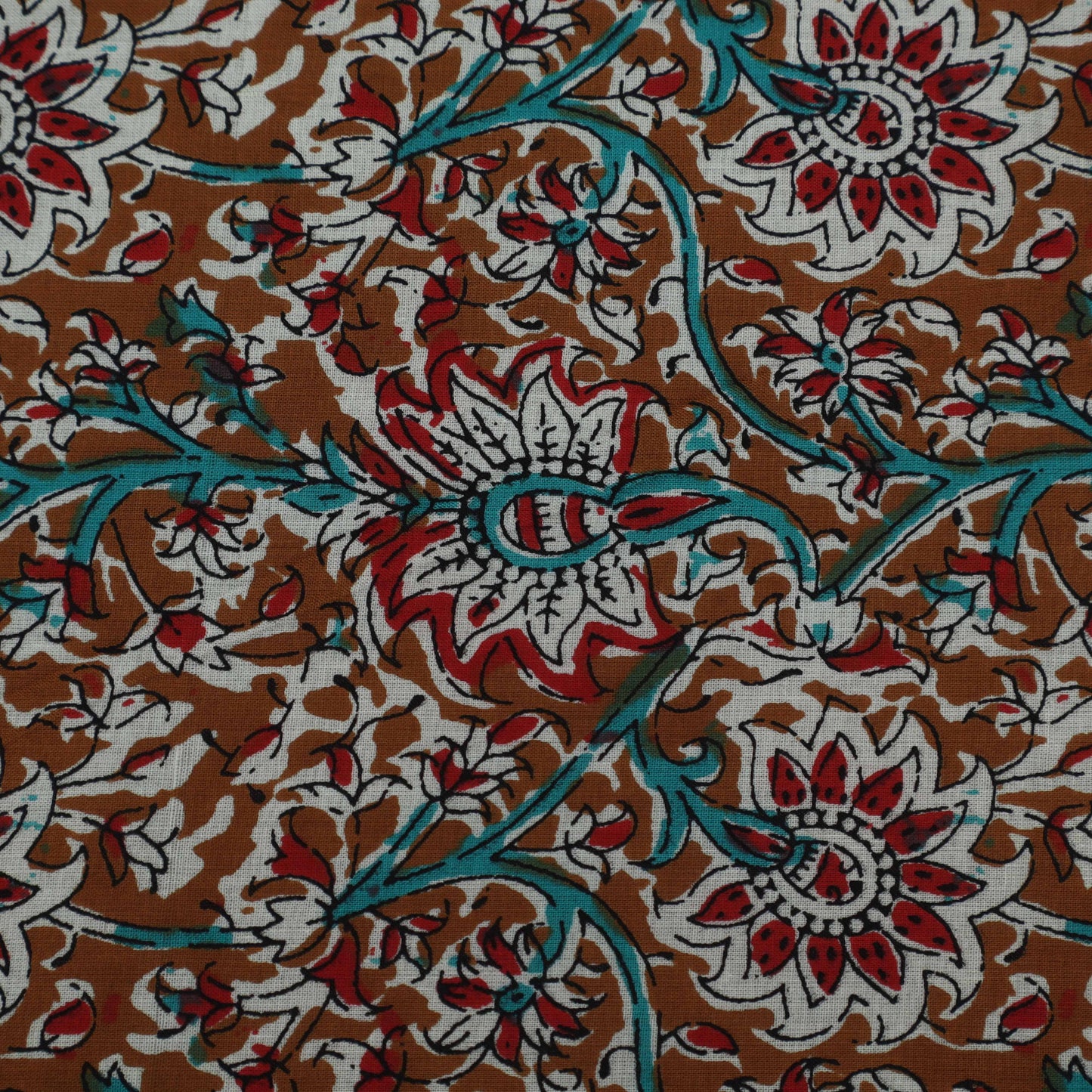 Multi Colored Cotton Print Fabric