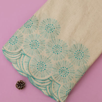 Cotton Print Embroidery Fabric