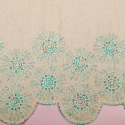 Cotton Print Embroidery Fabric