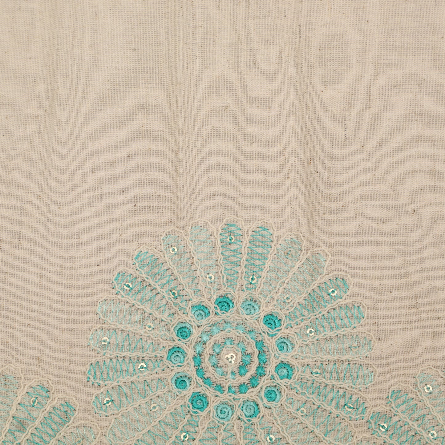 Cotton Print Embroidery Fabric