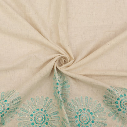 Cotton Print Embroidery Fabric