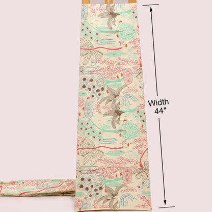 Cotton Print Embroidery Fabric