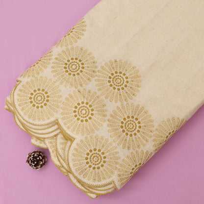 Cotton Print Embroidery Fabric