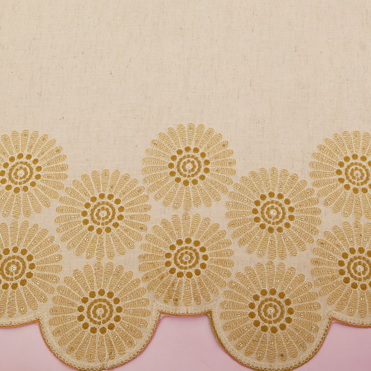 Cotton Print Embroidery Fabric