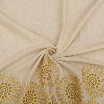 Cotton Print Embroidery Fabric