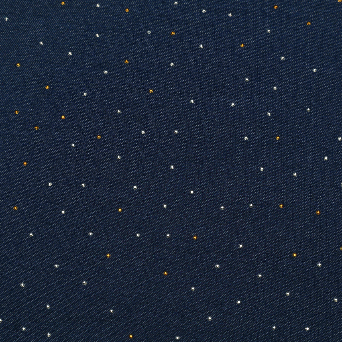 Denim Fabric with Swarovski