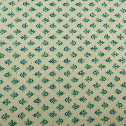 Cotton Chikan Print Embroidery Fabric