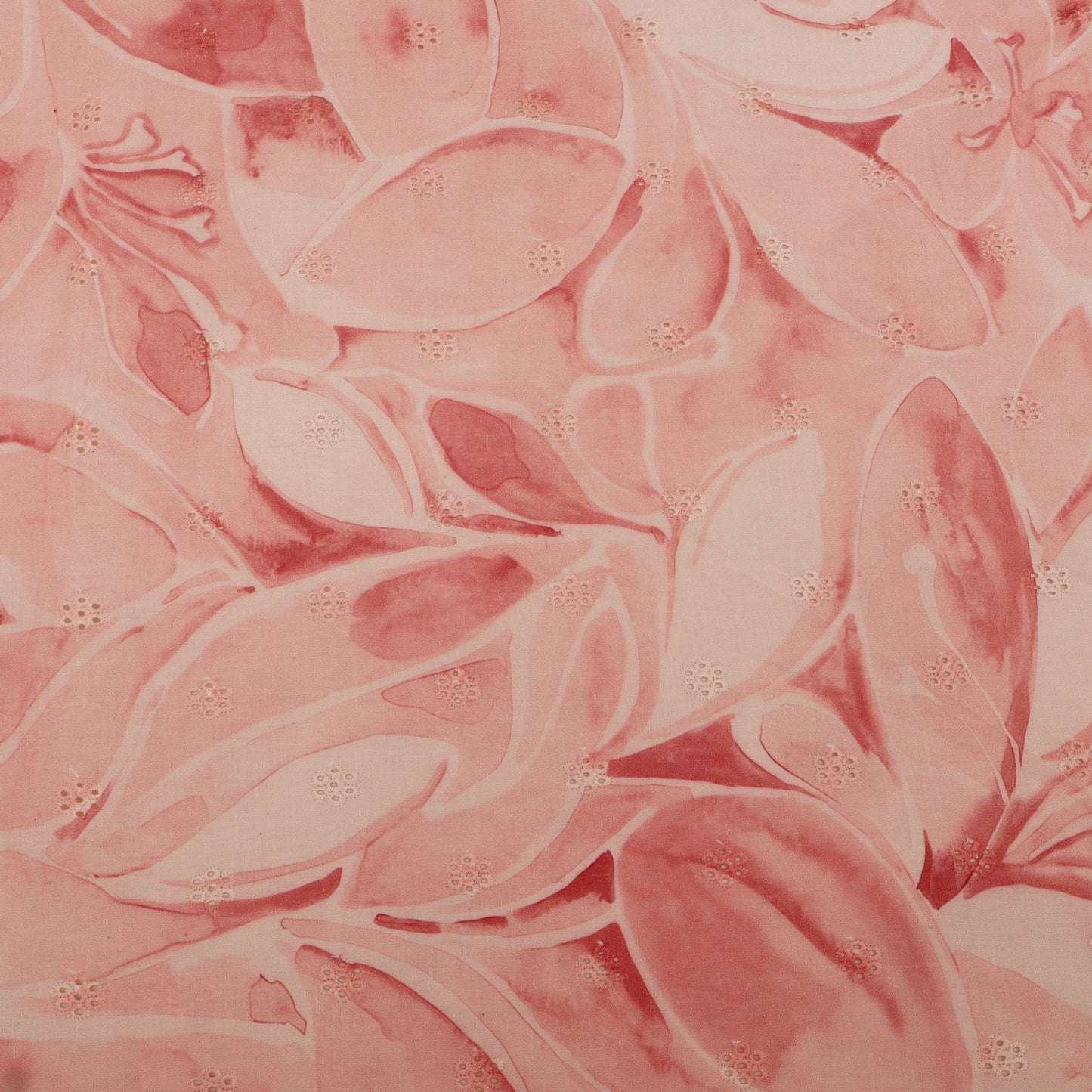 Pink floral patterned fabric texture