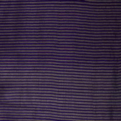 Purple Color Raw Silk Stripe Fabric