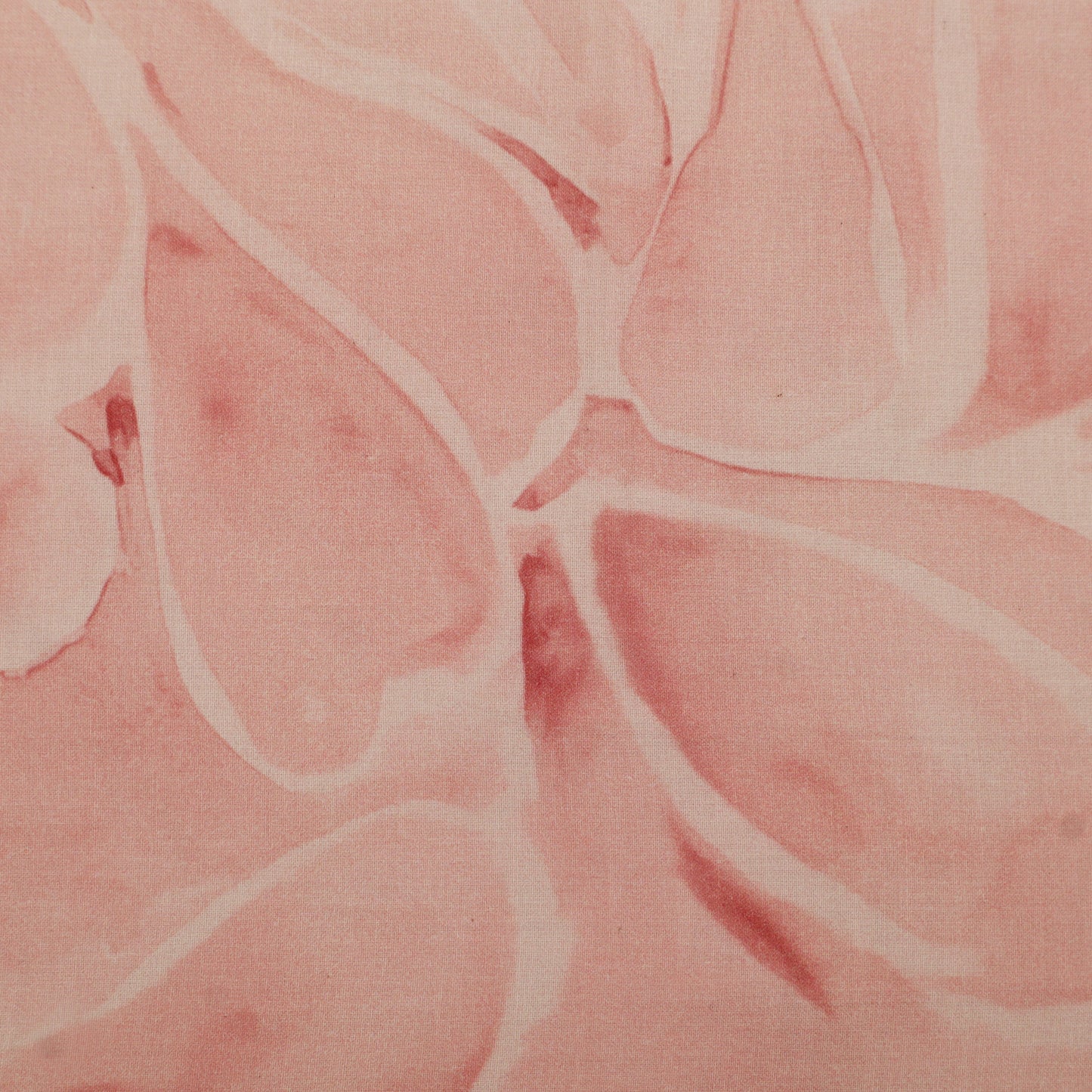 Close-up of pink fabric with leaf pattern