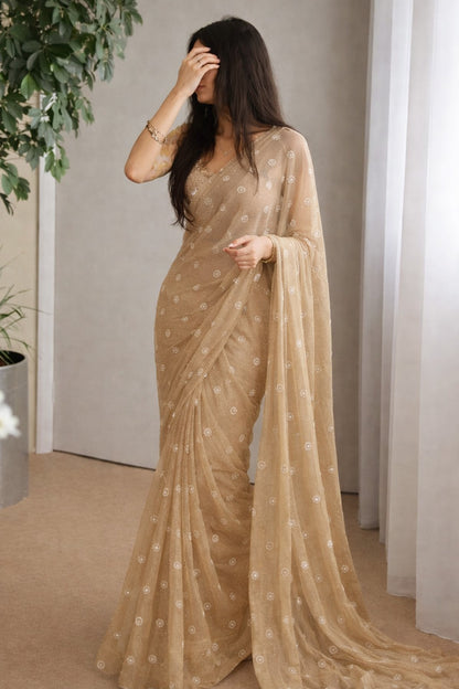 Chanderi Booti Fabric