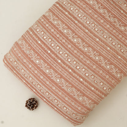 Chanderi Embroidery Fabric