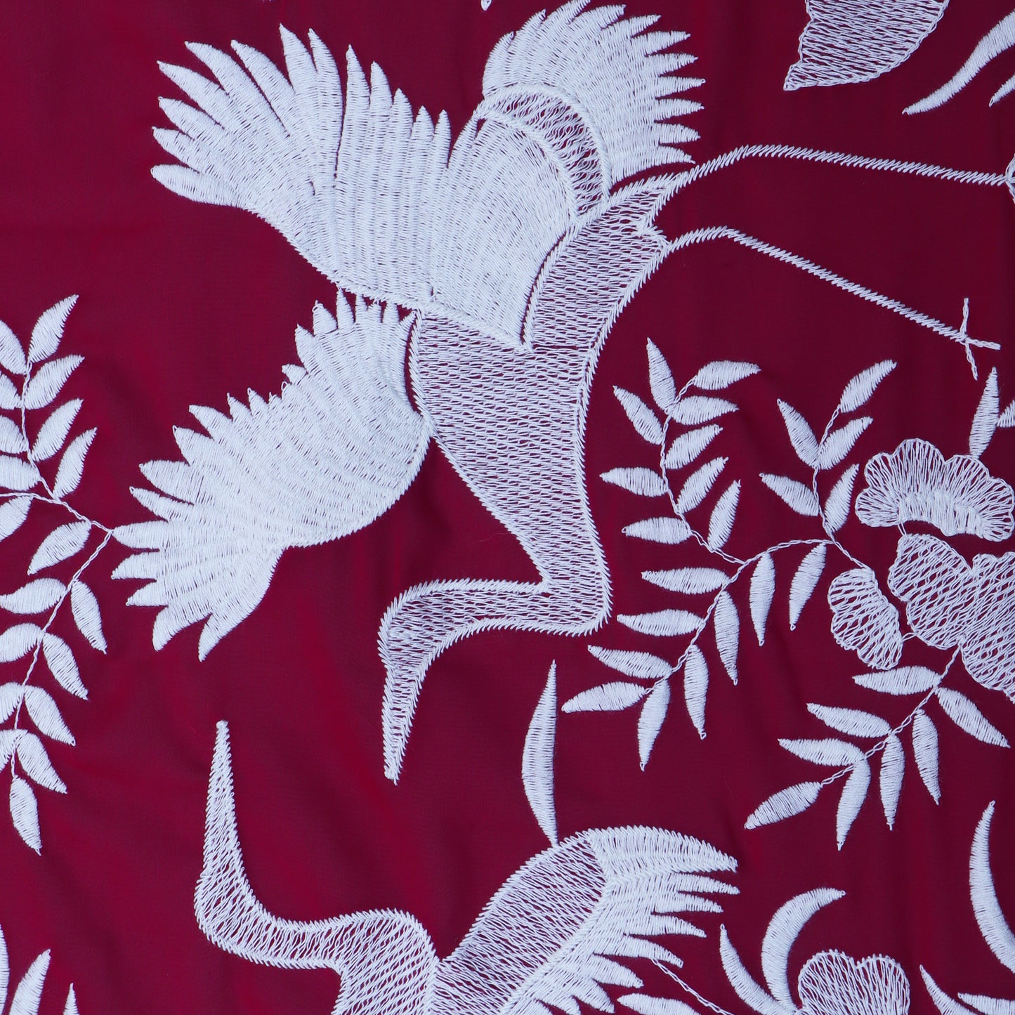 Magenta Color Georgette Embroidery 54" Fabric