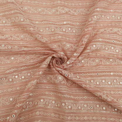 Chanderi Embroidery Fabric