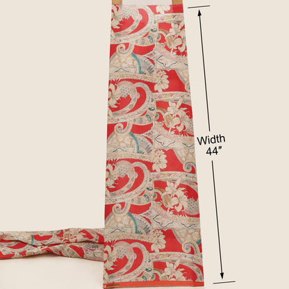 Cotton Chikan Print Embroidery Fabric