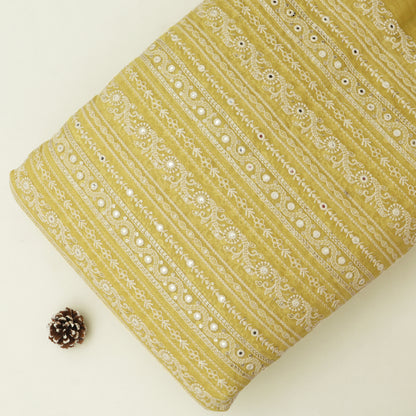 Chanderi Embroidery Fabric