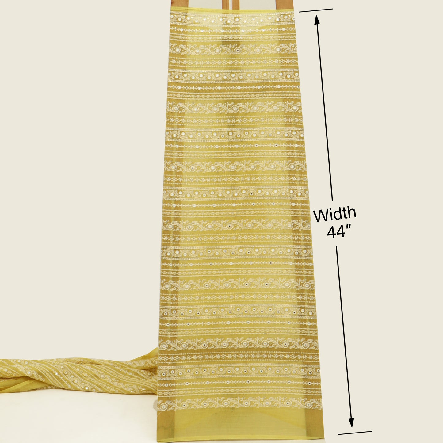 Chanderi Embroidery Fabric