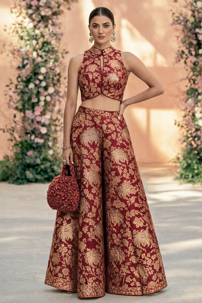 Pure Katan Brocade Fabric