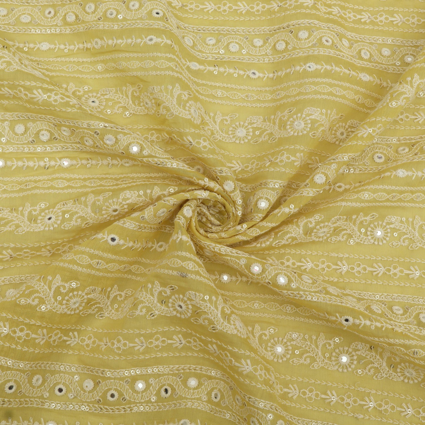 Chanderi Embroidery Fabric