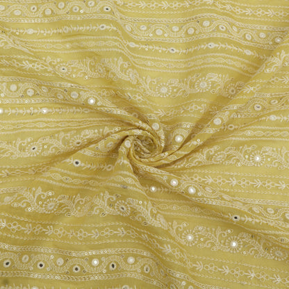 Chanderi Embroidery Fabric