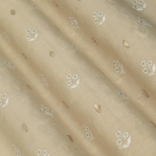 Pure Munga Silk Embroidery Fabric