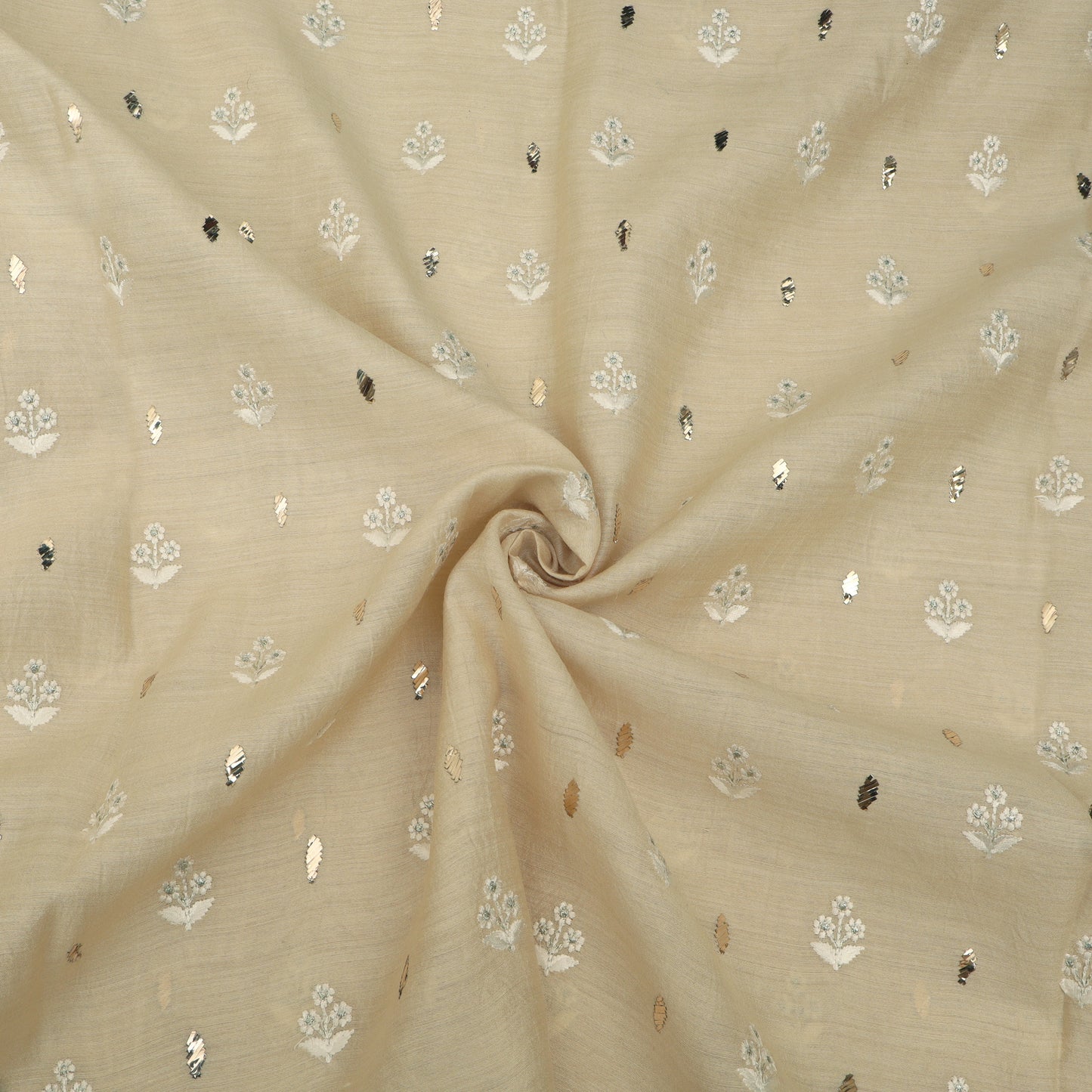 Pure Munga Silk Embroidery Fabric