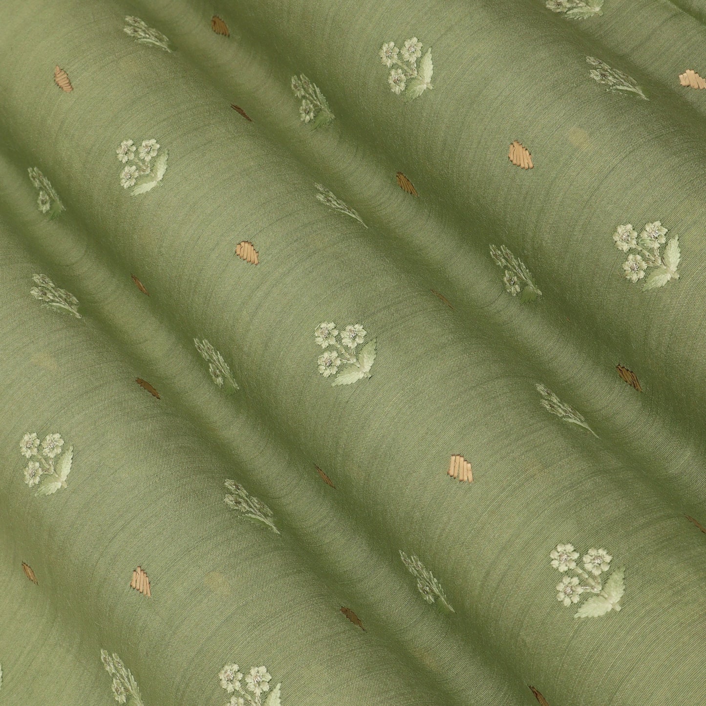 Pure Munga Silk Embroidery Fabric