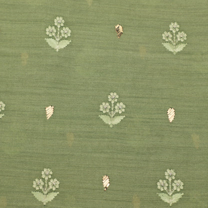 Pure Munga Silk Embroidery Fabric