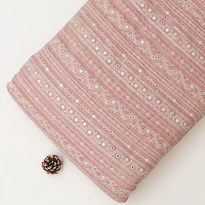 Chanderi Embroidery Fabric