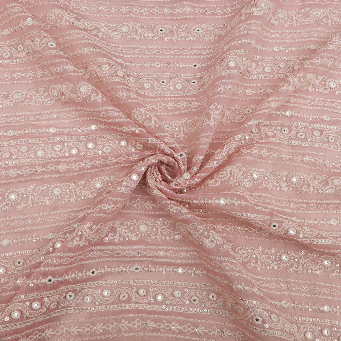 Chanderi Embroidery Fabric