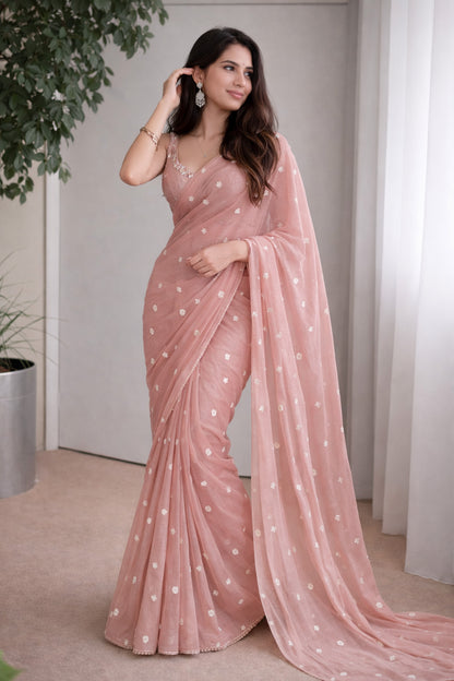 Chanderi Booti Fabric