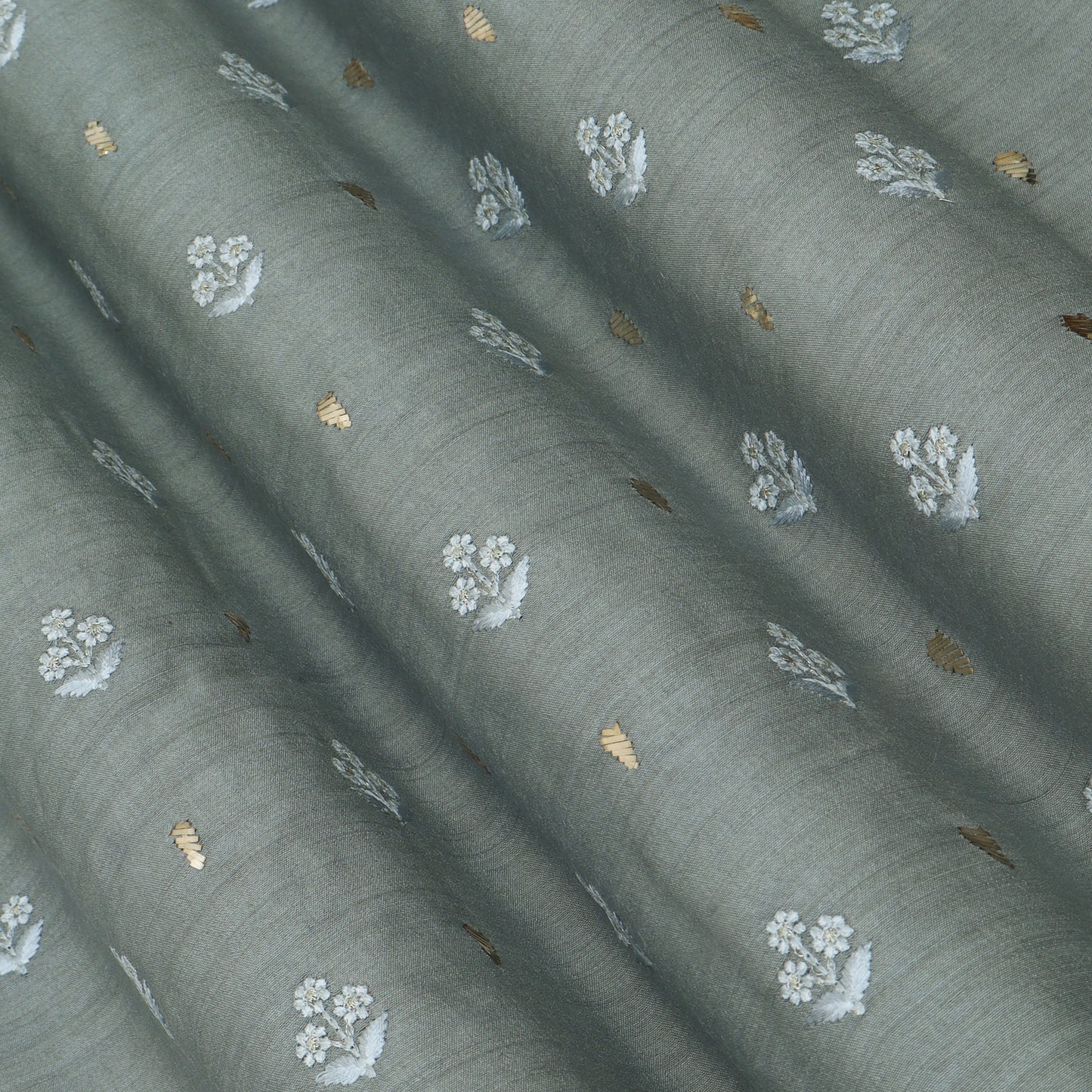 Pure Munga Silk Embroidery Fabric