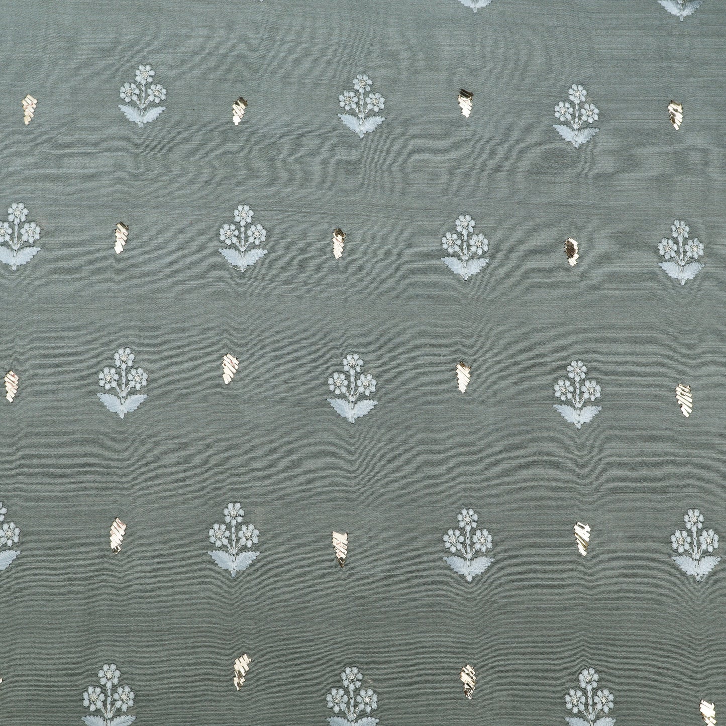 Pure Munga Silk Embroidery Fabric