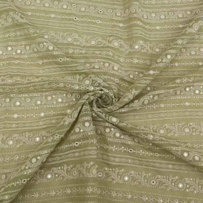 Chanderi Embroidery Fabric