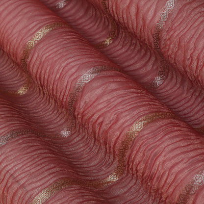 Onion Color Crush Tissue Stripe Fabric