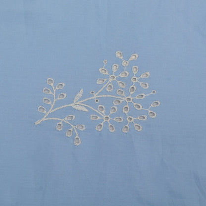 Cotton Chikan Embroidery Fabric
