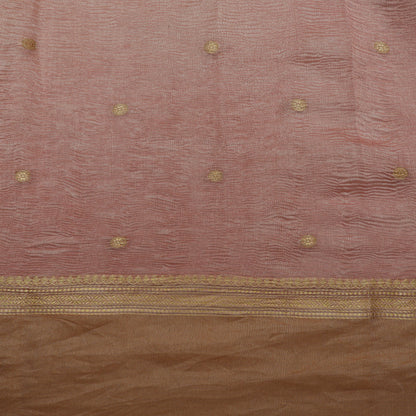 Rose Gold Color Crush Tissue Stripe Fabric