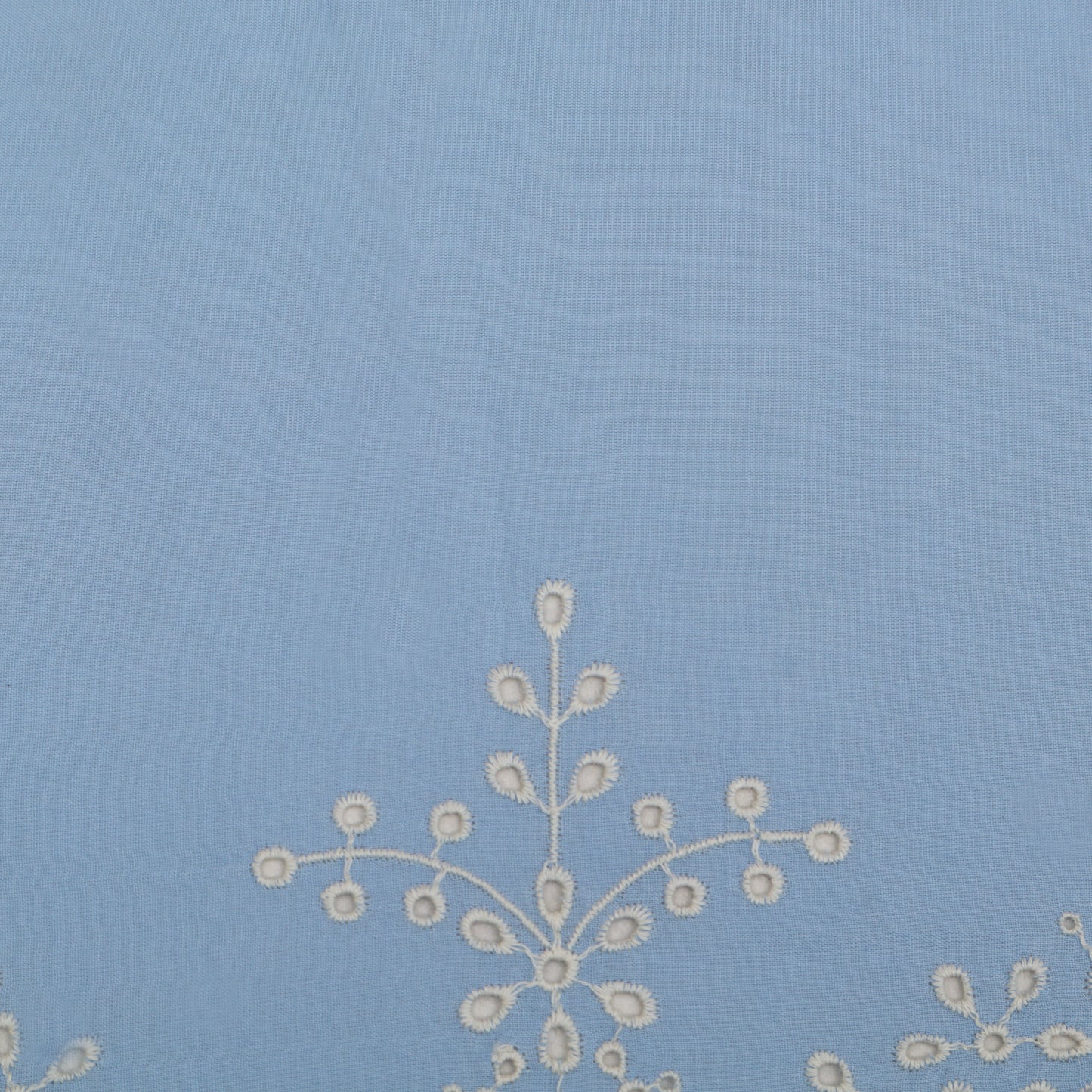 Cotton Chikan Embroidery Fabric