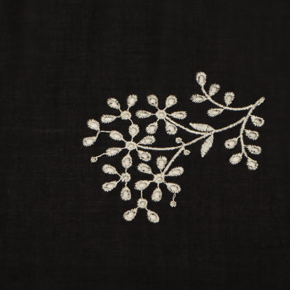 Cotton Chikan Embroidery Fabric