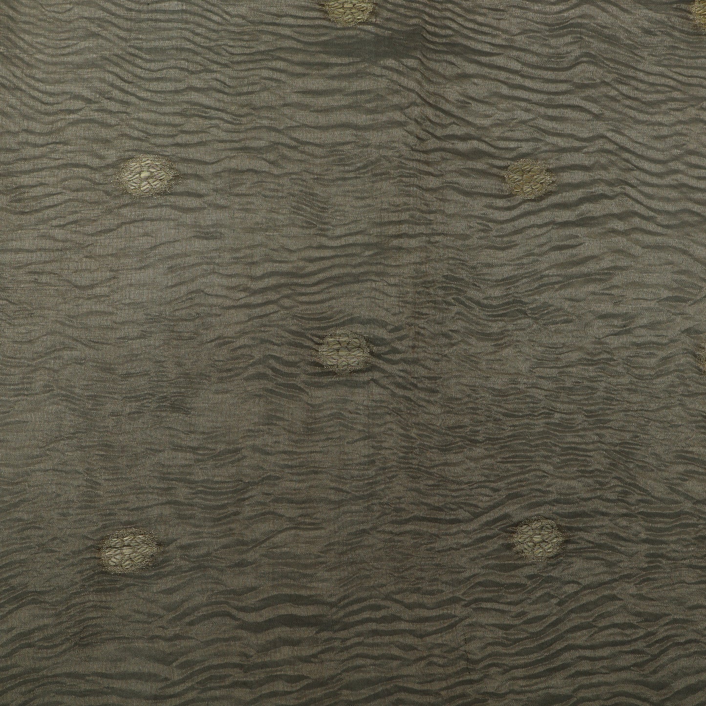 Grey Color Crush Tissue  Booti Fabric