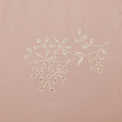 Cotton Chikan Embroidery Fabric
