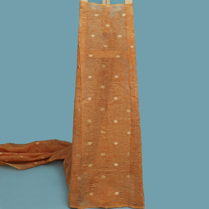 Peach Color Crush Tissue  Booti Fabric