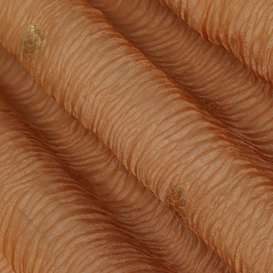 Peach Color Crush Tissue  Booti Fabric