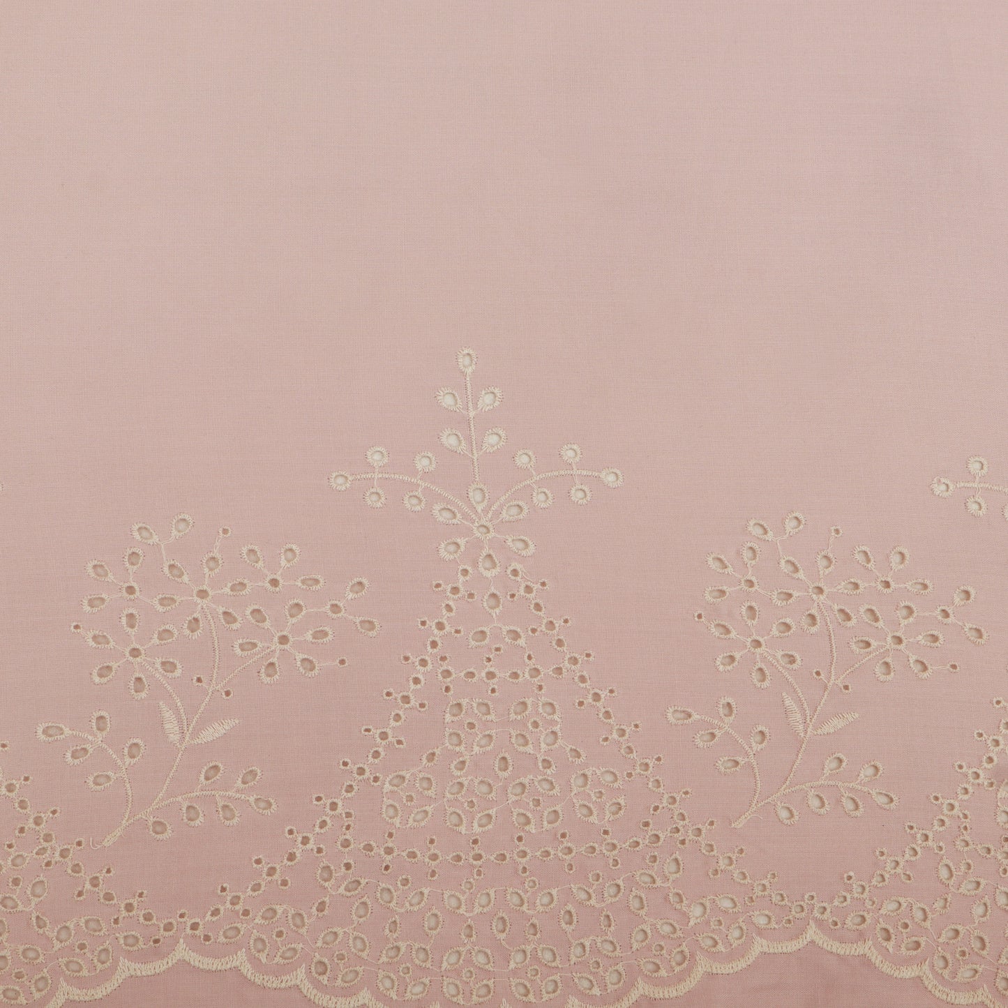 Cotton Chikan Embroidery Fabric