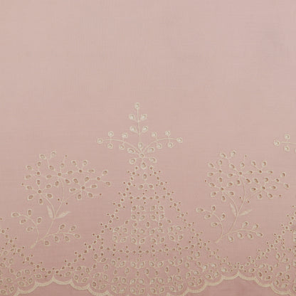 Cotton Chikan Embroidery Fabric