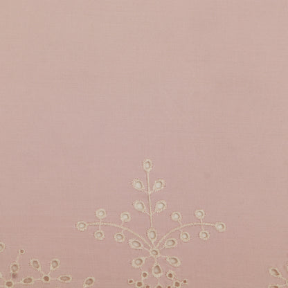 Cotton Chikan Embroidery Fabric