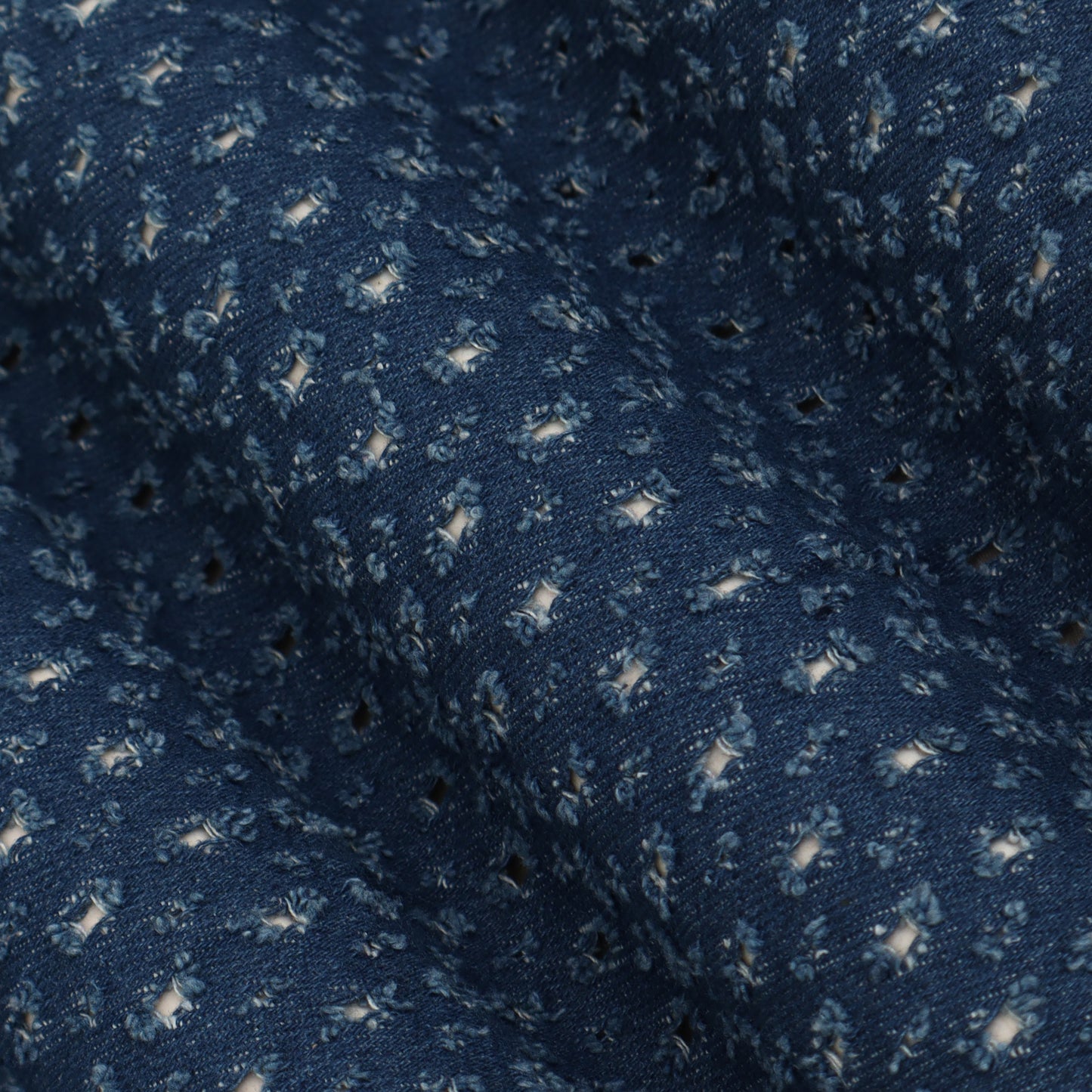 Denim Embroidery Fabric